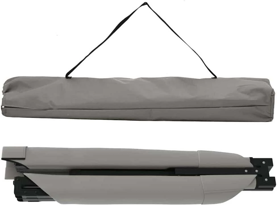 Sulankstoma Kempingo Lova Pilka 193 x 69 x 45 cm