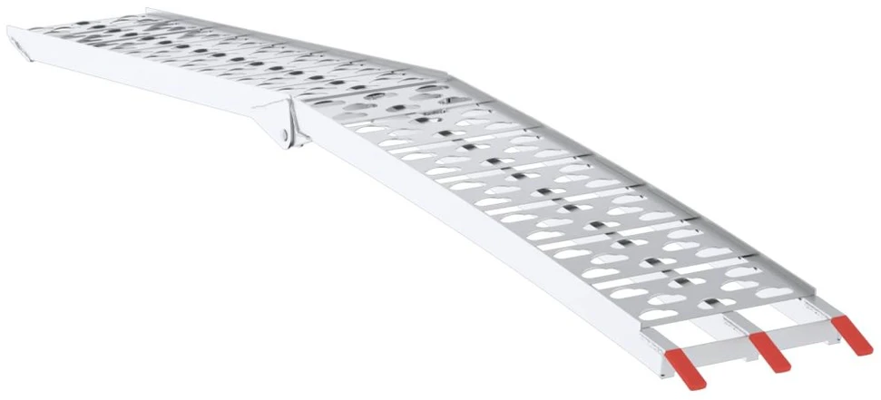Sulankstoma motociklinės rampos 340 kg per rampa 2 pcs Sidabro
