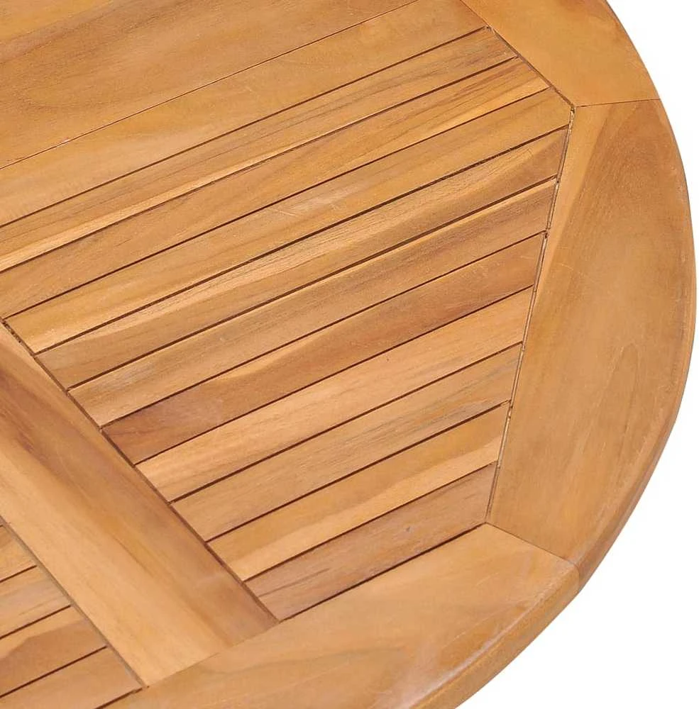 Lauko baldų komplektas VidaXL Sulankstomas lauko valgomojo komplektas, 5 dalių, tikmedis