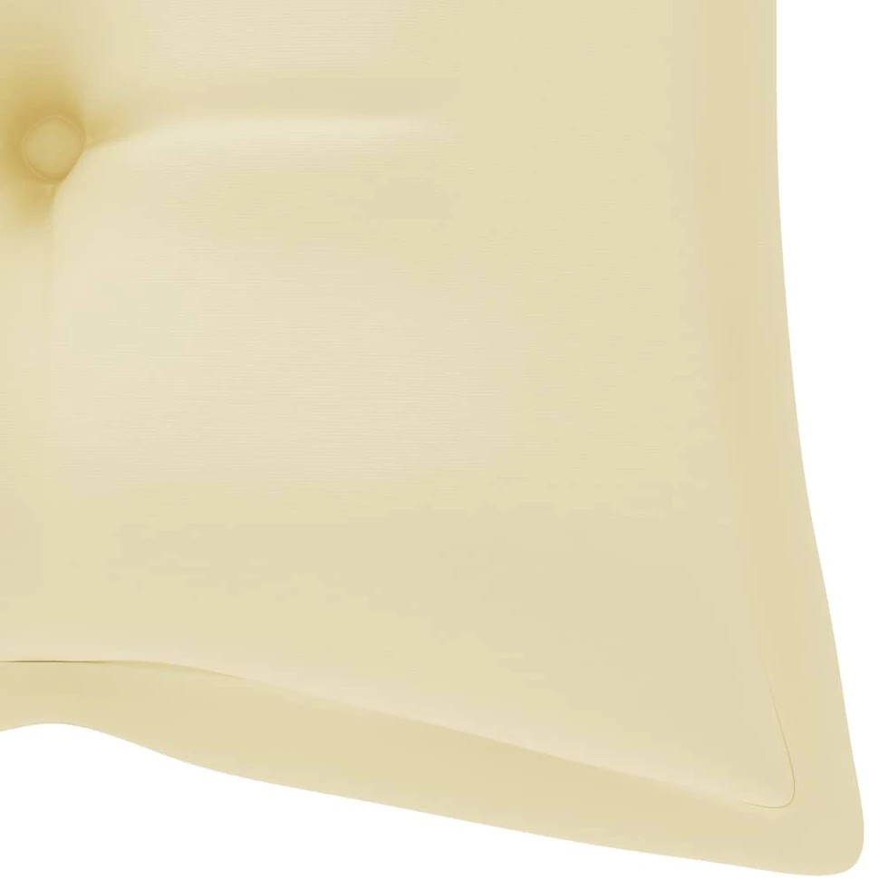 Sulankstomas sodo suoliukas su pagalvėle, 118cm, bambukas