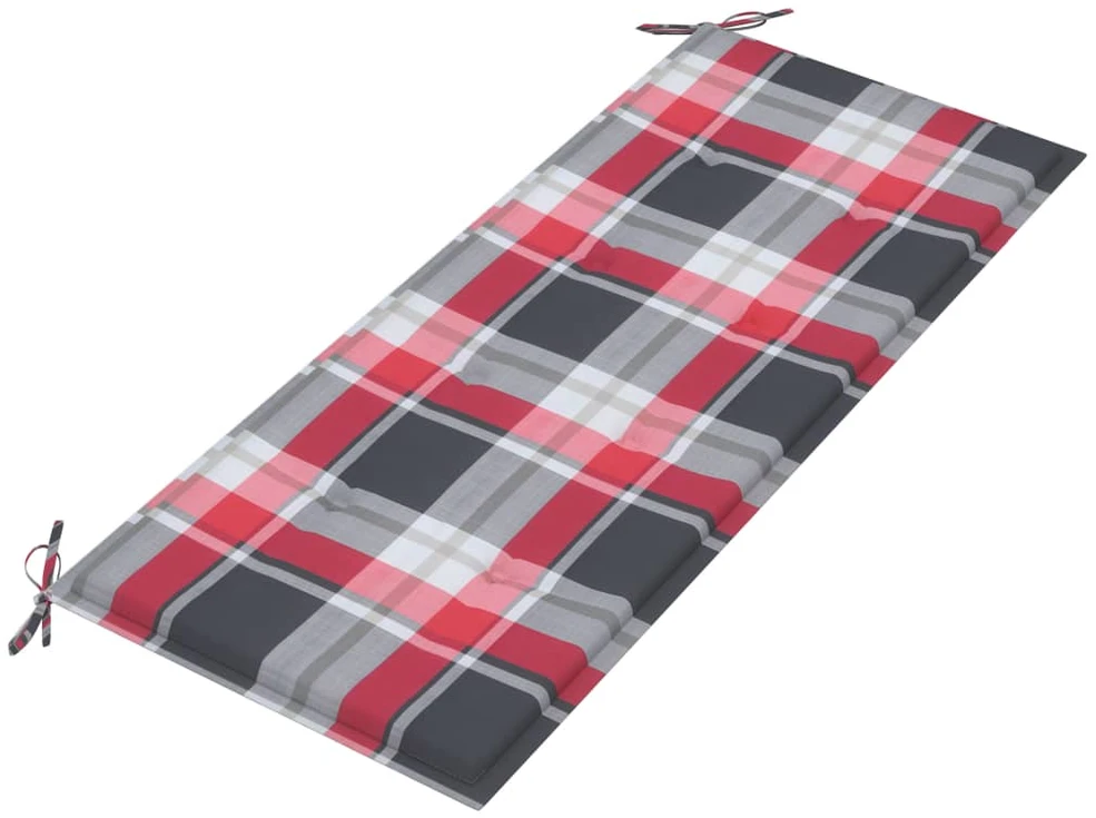 Sulankstomas sodo suoliukas su pagalvėle, 118cm, bambukas