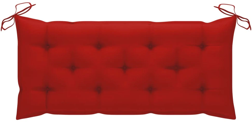 Sulankstomas sodo suoliukas su pagalvėle, 118cm, bambukas