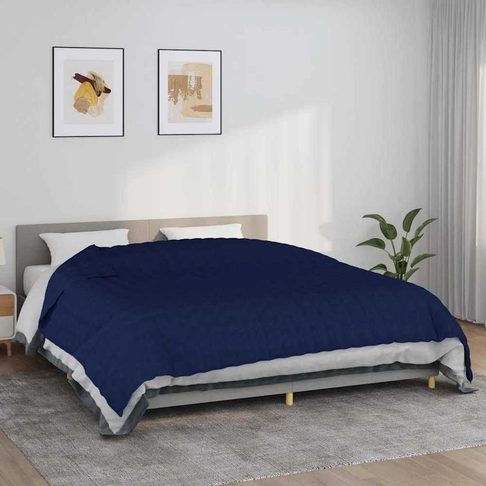 Sunki antklodė, mėlynos spalvos, 220x260cm, audinys, 15kg