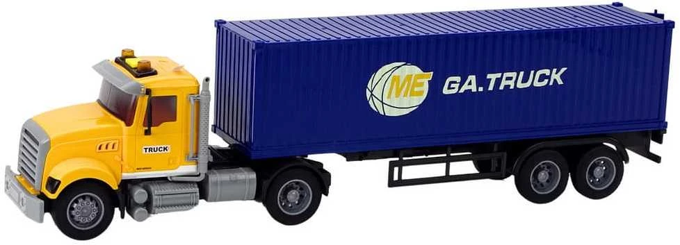 Lean Toys Sunkvežimis su Nuimama Puspriekabe ir Šviesos bei Garso Efektais