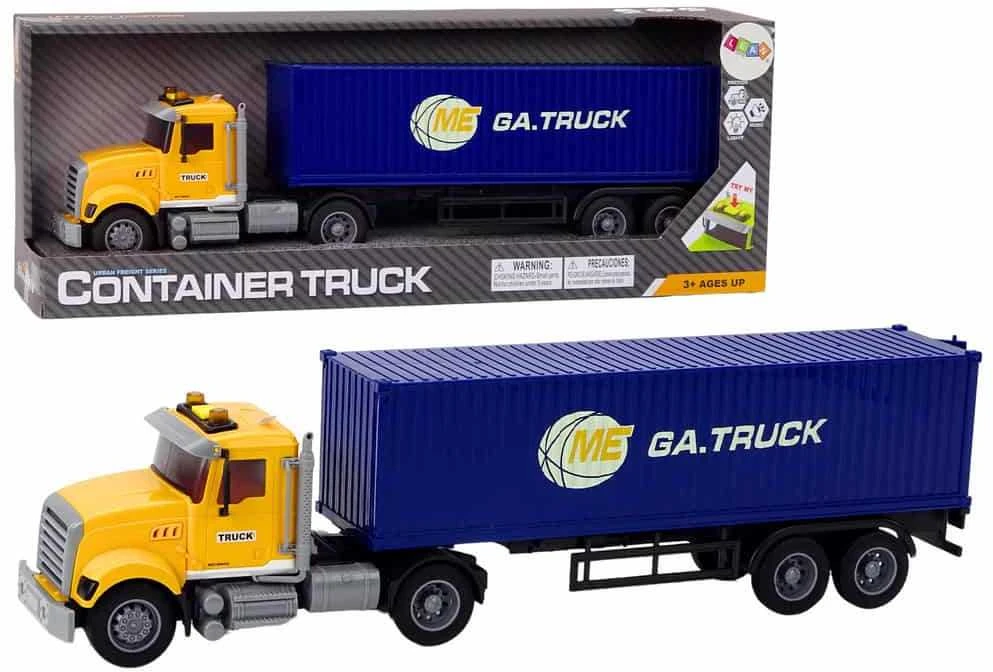 Lean Toys Sunkvežimis su Nuimama Puspriekabe ir Šviesos bei Garso Efektais