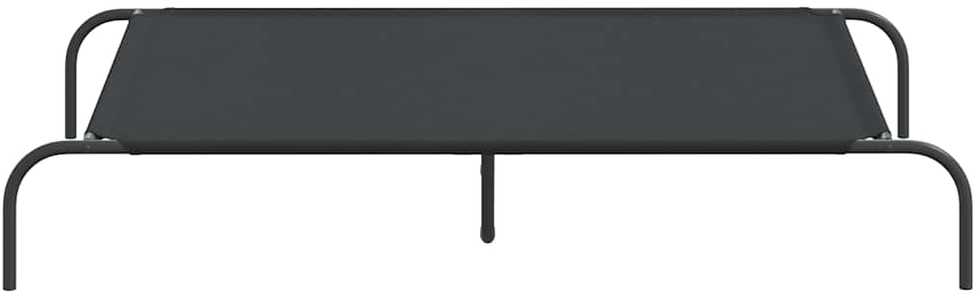 paaukštinta šunų lova juoda 130x80x20 cm Oksfordo audinys