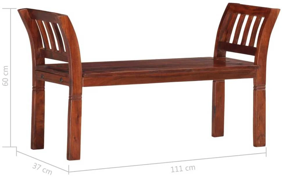 Suoliukas, 111cm, akacijos medienos masyvas