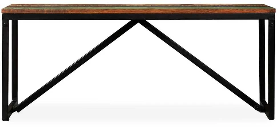 Suoliukas, perdirbtos medienos masyvas, 110x35x45cm