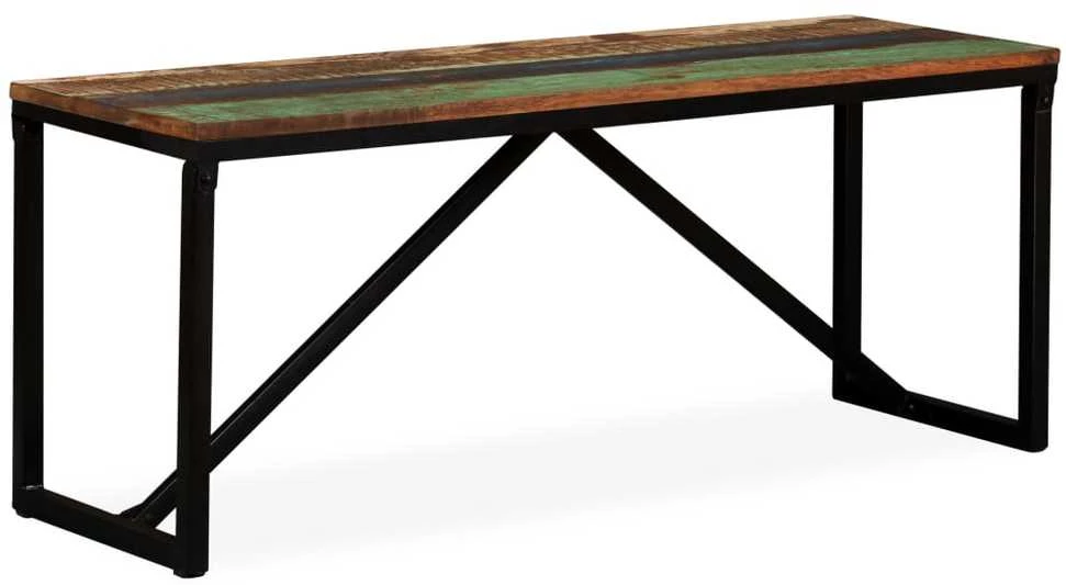Suoliukas, perdirbtos medienos masyvas, 110x35x45cm