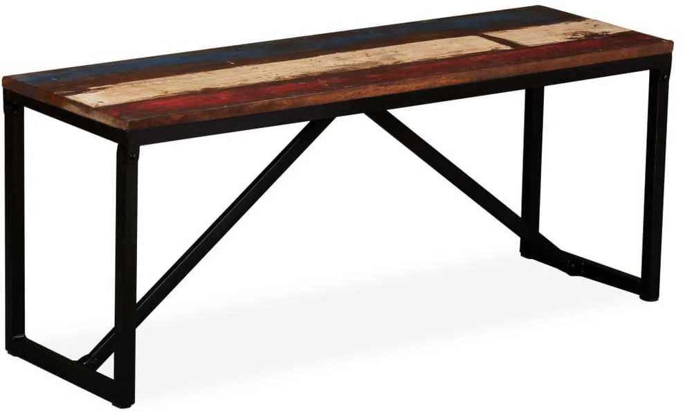 Suoliukas, perdirbtos medienos masyvas, 110x35x45cm