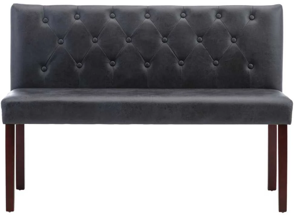 Suoliukas, pilkos spalvos, 120cm, dirbtinė versta oda