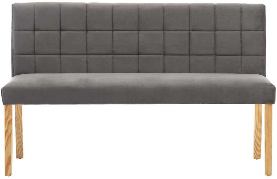 Suoliukas, pilkos spalvos, 140cm, aksomas