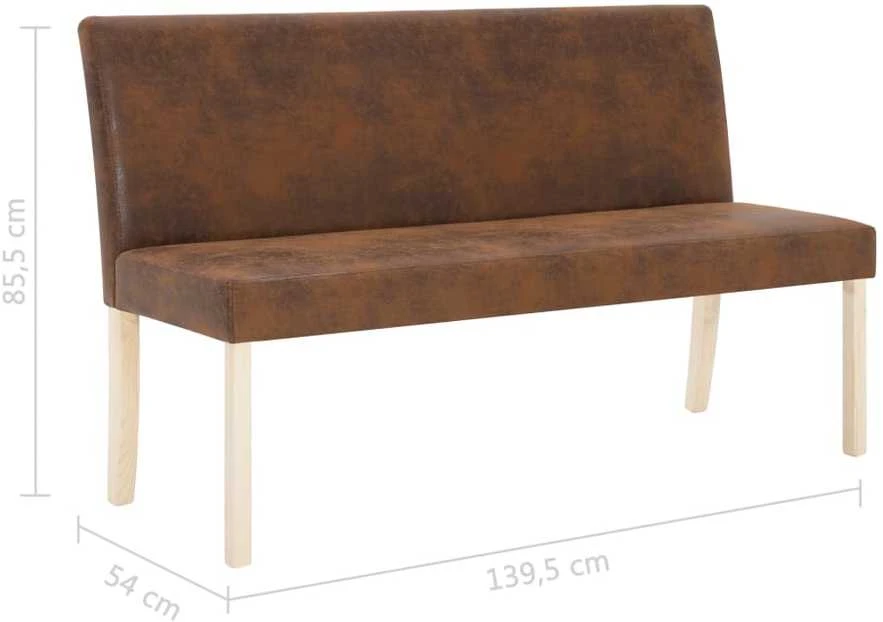 Suoliukas, rudas, 139,5cm, dirbtinė versta oda