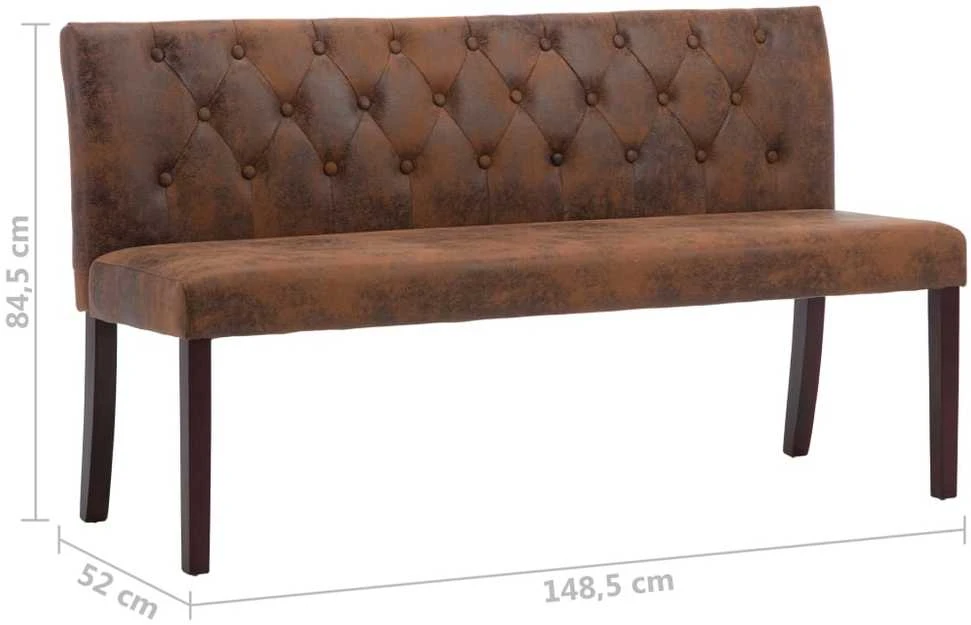 Suoliukas, rudos spalvos, 148,5cm, dirbtinė versta oda