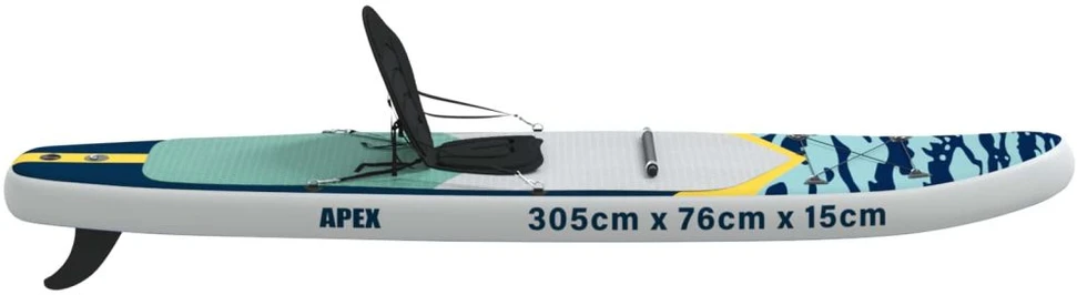 SUP lenta su sėdyne 2-in-1 APEX 305 x 76 x 15 cm Mėlyna