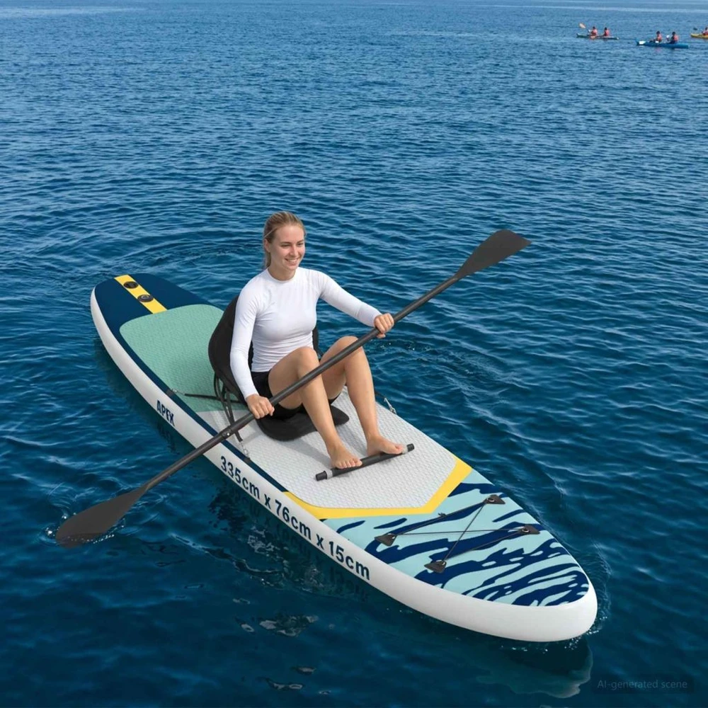 SUP lenta su sėdyne 2-in-1 APEX 335 x 76 x 15 cm Mėlyna