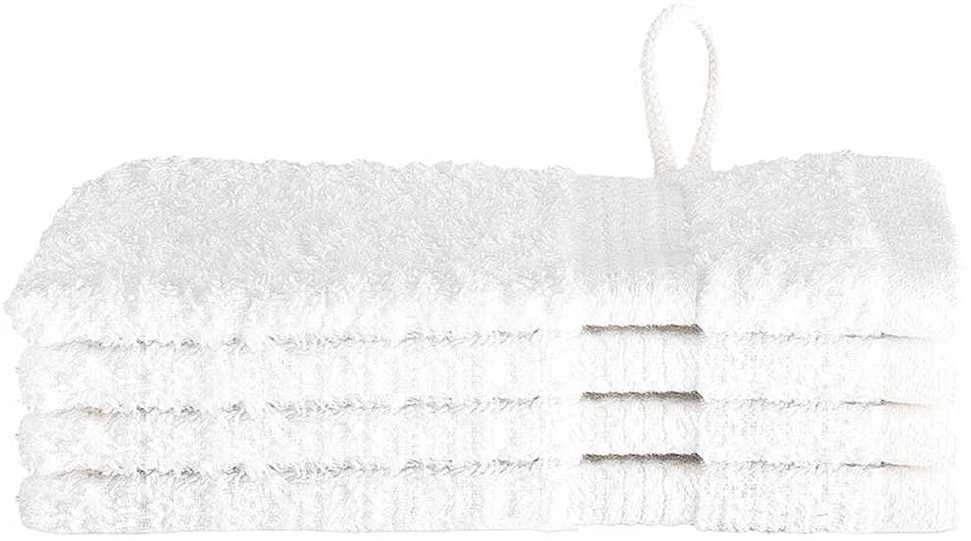 Svečių Rankšluostis SOLUND 4 pcs Balta 15 x 21 cm 550 gsm