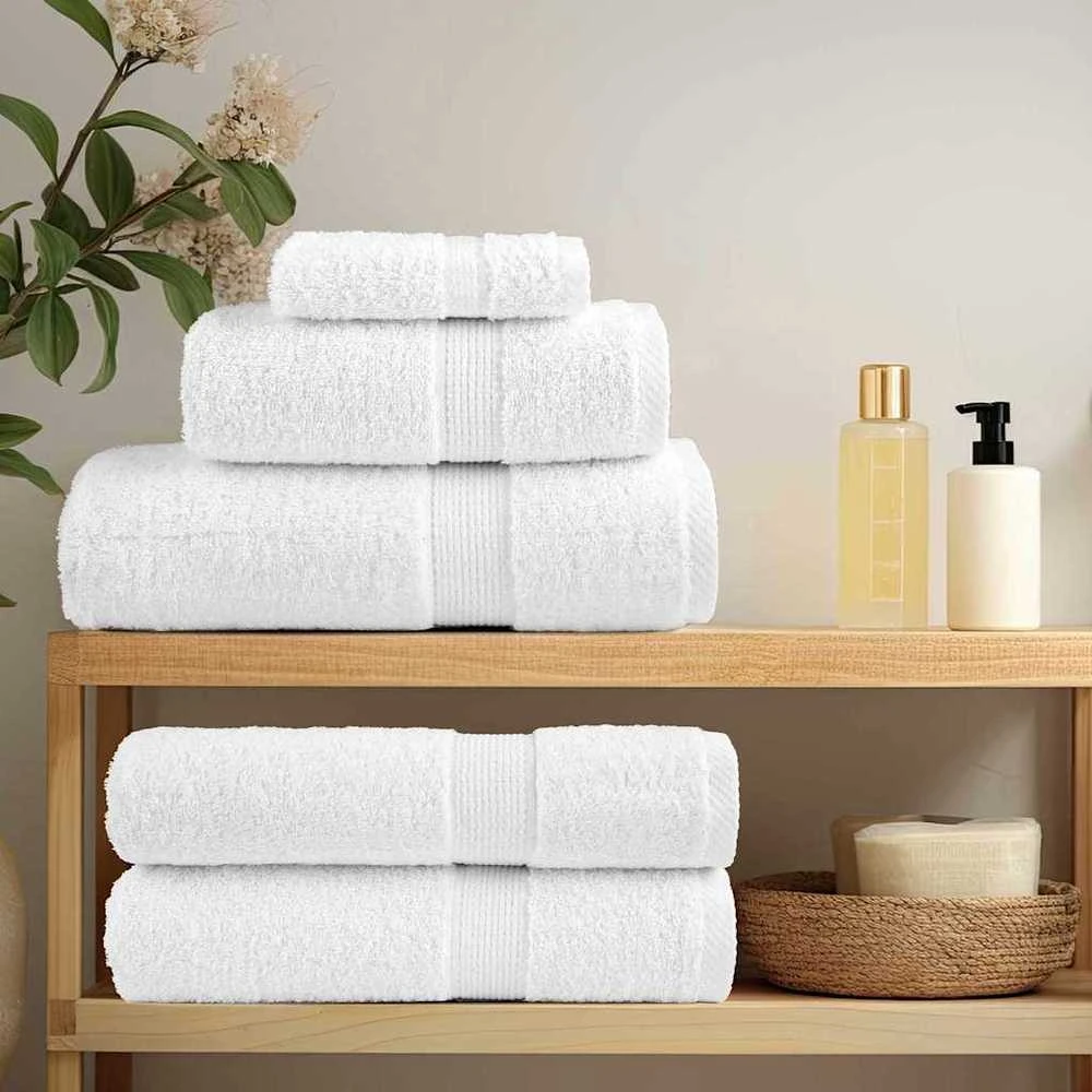 Svečių Rankšluostis SOLUND 4 pcs Balta 15 x 21 cm 550 gsm