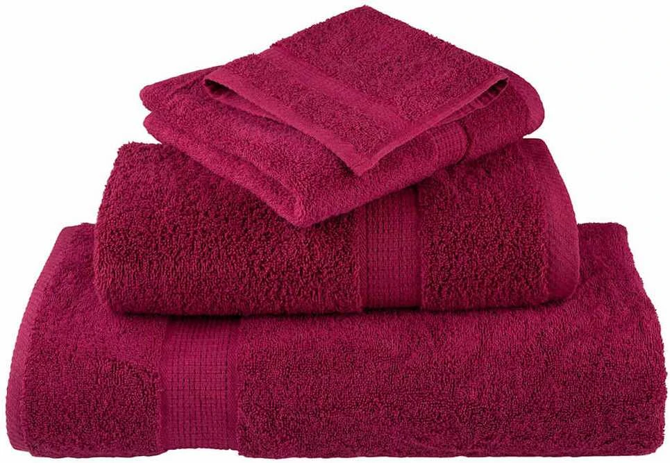 Svečių Rankšluostis SOLUND 4 pcs Vyšninė 15 x 21 cm 550 gsm