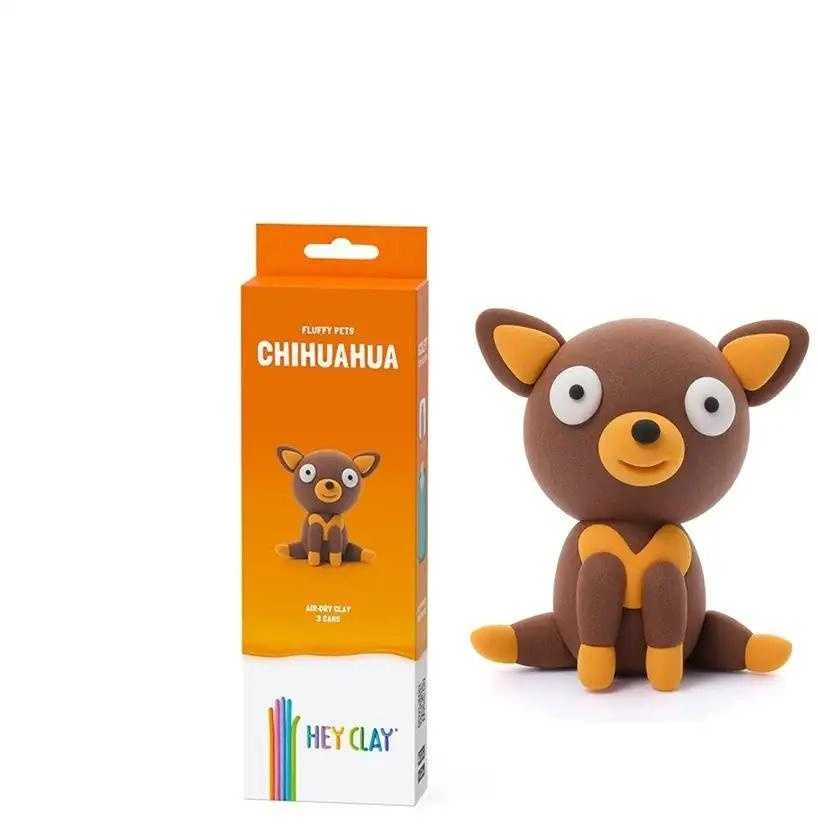 TM Toys HEY CLAY HCL30111CEE Figūrėlė Fluffy Pets Chihuahua 3 vnt.