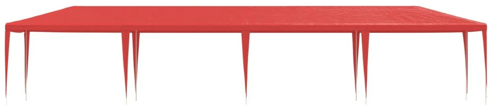 Šventės palapinė Raudona 1200 x 300 x 255 cm PE ir plienas