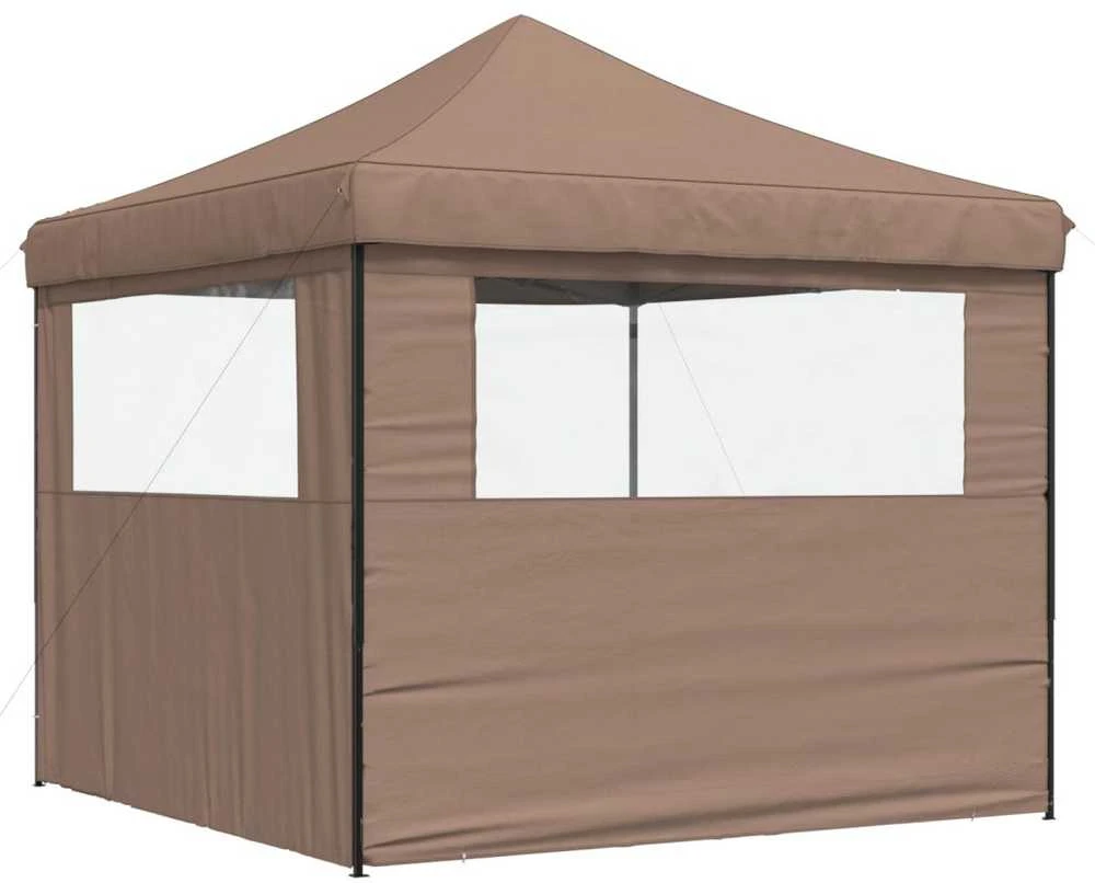 Šventės palapinė 292 x 292 x 315 cm Ruda Oksfordo audinys