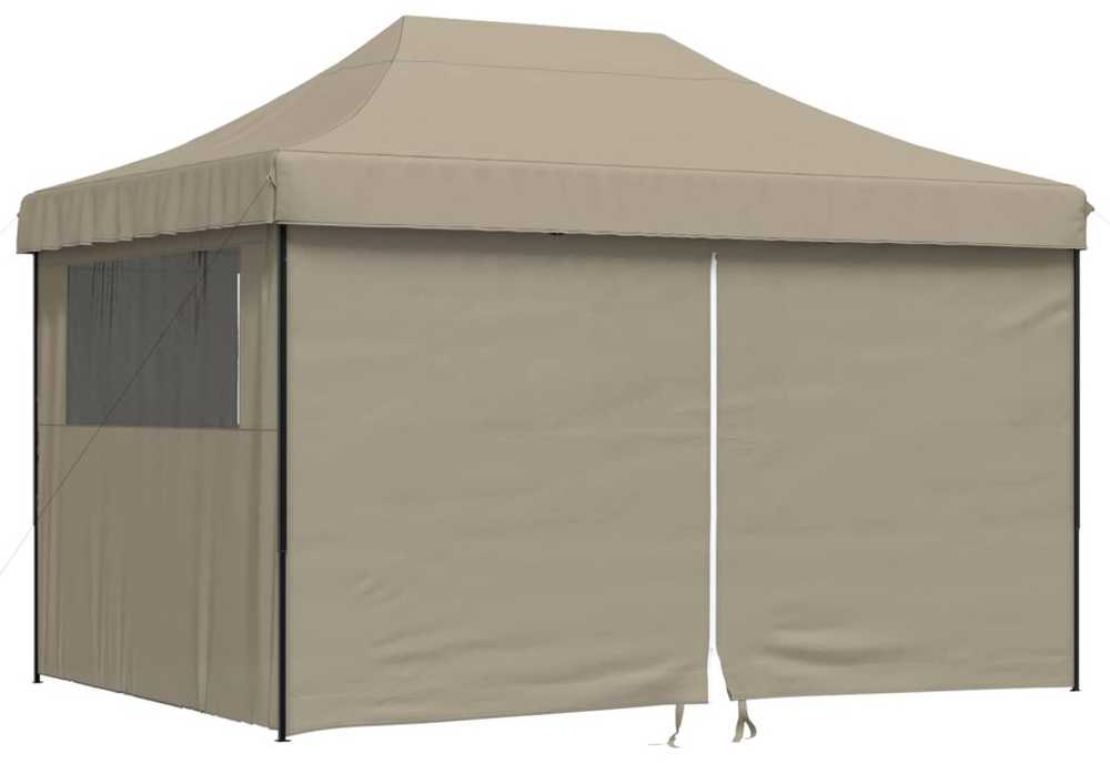 Šventės palapinė 279 x 410 x 315 cm Taupe Oksfordo audinys