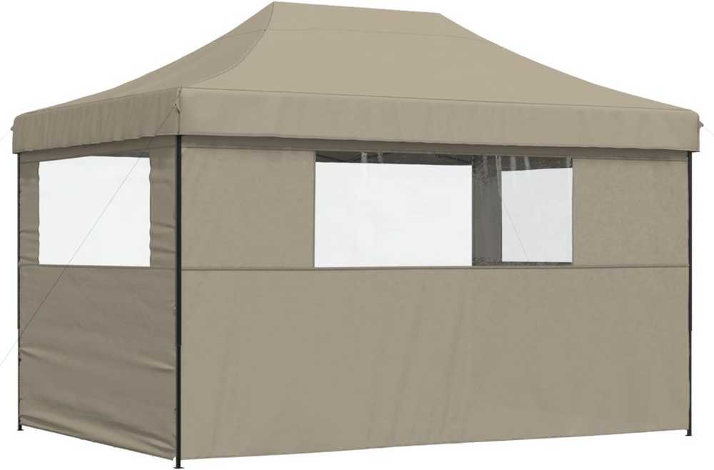 Šventės palapinė 279 x 410 x 315 cm Taupe Oksfordo audinys