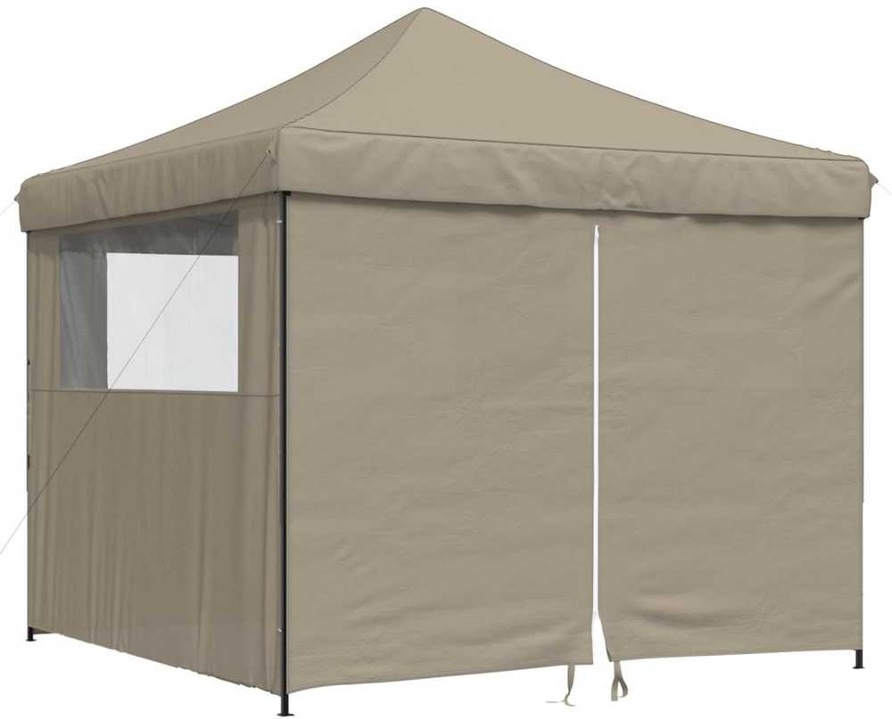 Šventės palapinė 292 x 292 x 315 cm Taupe Oksfordo audinys