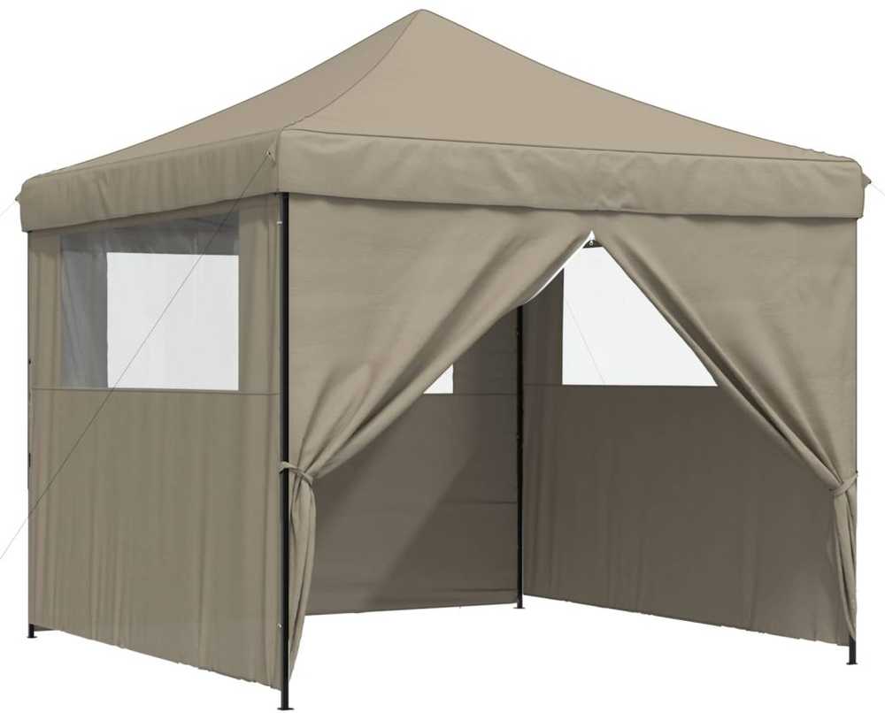 Šventės palapinė 292 x 292 x 315 cm Taupe Oksfordo audinys
