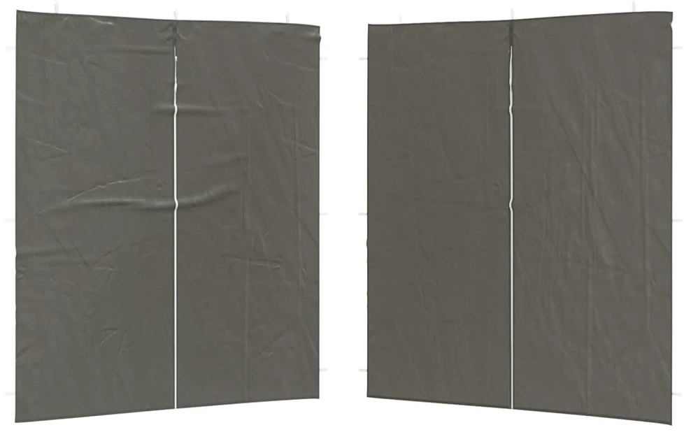 Šventinės palapinės šoninė siena 2 vnt. 200 x 195 cm Antracito