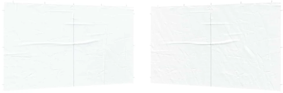 Šventinės palapinės šoninė siena 2 vnt. 400 x 195 cm Balta
