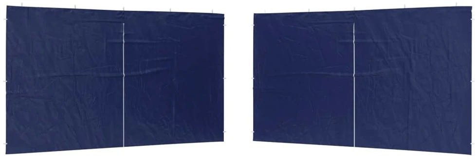 Šventinės palapinės šoninė siena 2 vnt. 400 x 195 cm Mėlyna
