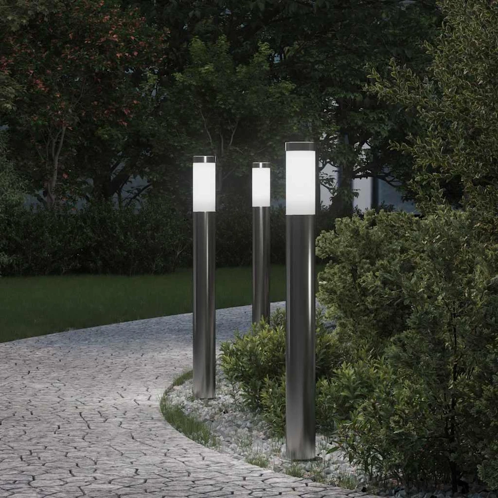 Pakabinamas šviestuvas Šviestuvai stulpeliams, 3 vnt., 80 cm, nerūdijantis plienas, IP44