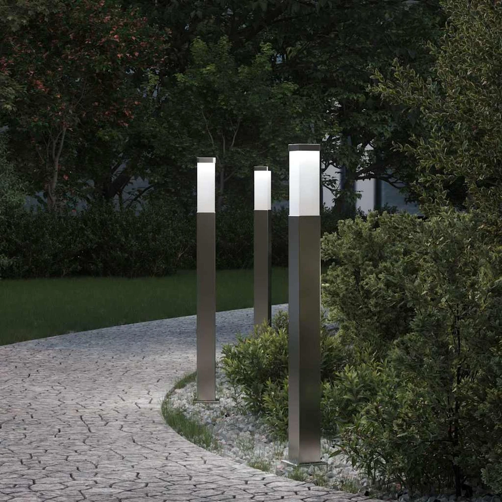 Pakabinamas šviestuvas Šviestuvai stulpeliams, 3 vnt., 80 cm, nerūdijantis plienas, IP44