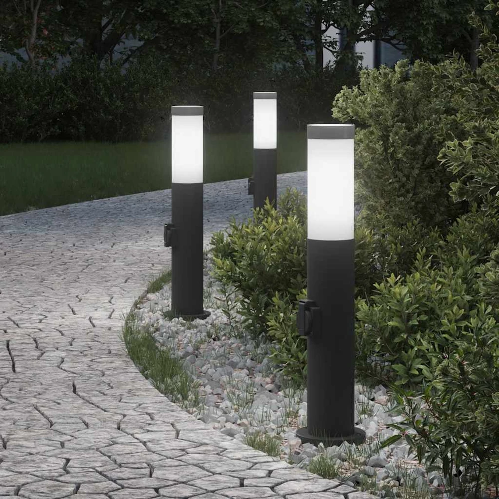 Pakabinamas šviestuvas Šviestuvai su išleidimo anga, 3 vnt., 50 cm, nerūdijantis plienas, IP44