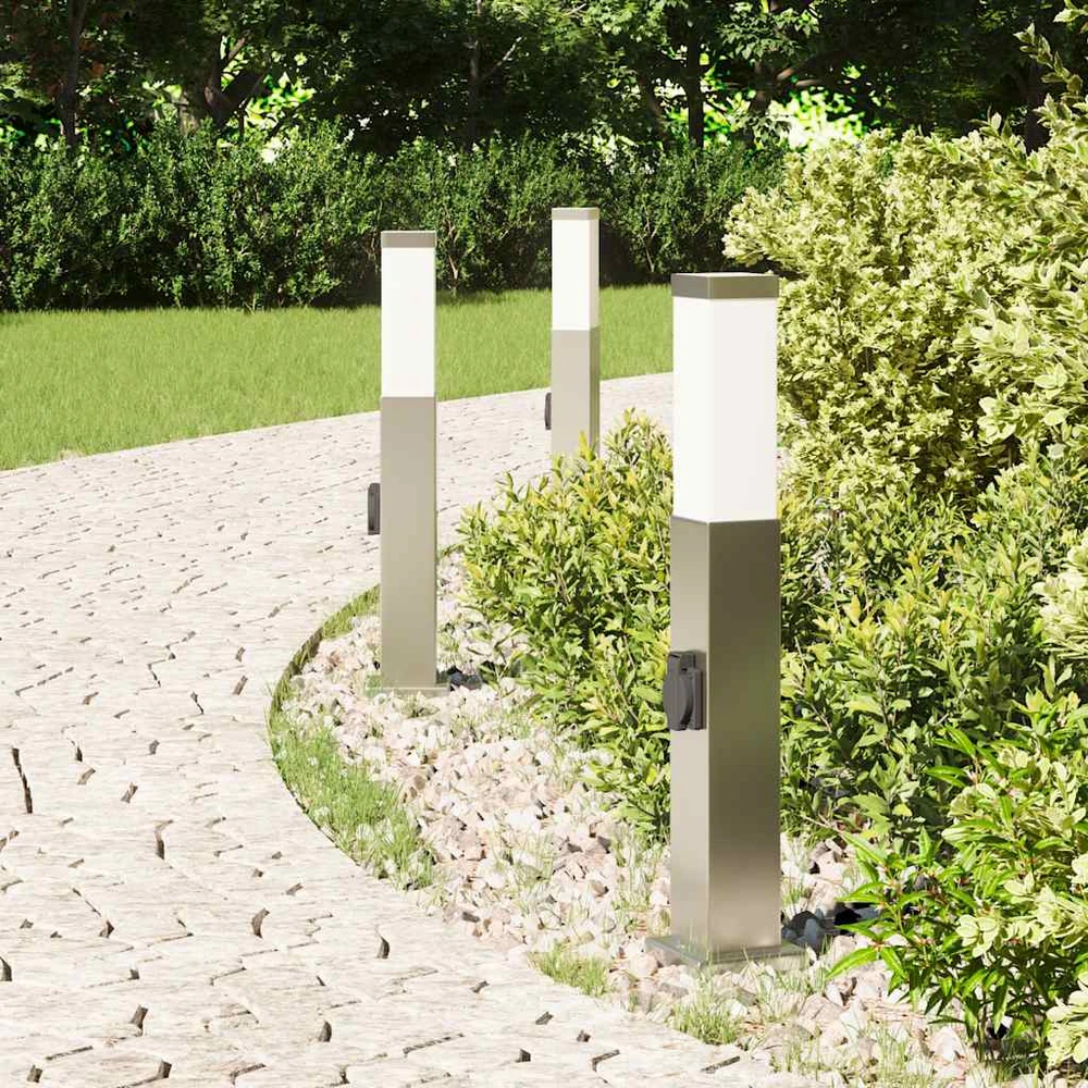 Pakabinamas šviestuvas Šviestuvai su išleidimo anga, 3 vnt., 50 cm, nerūdijantis plienas, IP44