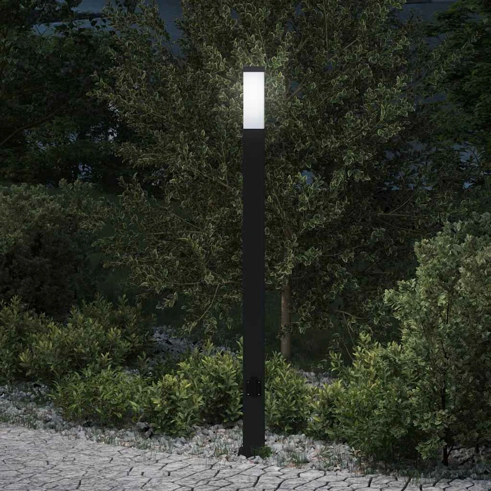 Pakabinamas šviestuvas Šviestuvas su stulpeliu, 110 cm, juodas, IP44