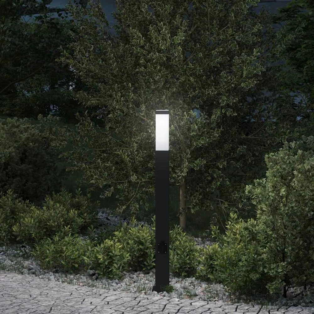 Pakabinamas šviestuvas Šviestuvas su stulpeliu, 80 cm, juodas, IP44