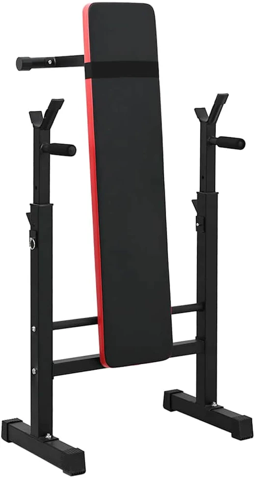 VidaXL Svorio suoliukas Juoda 126.5 x 67 x 111 cm