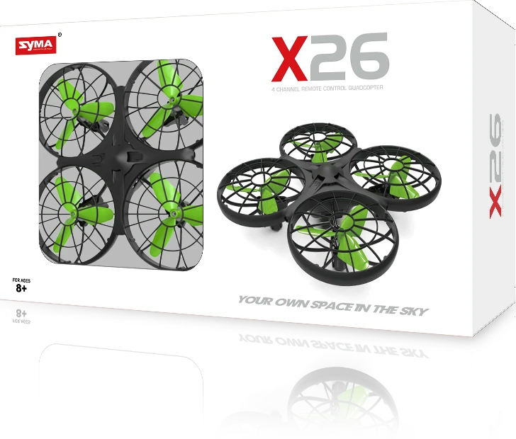 Syma X26 kliūčių vengimo RC dronas 2.4Ghz be galvos