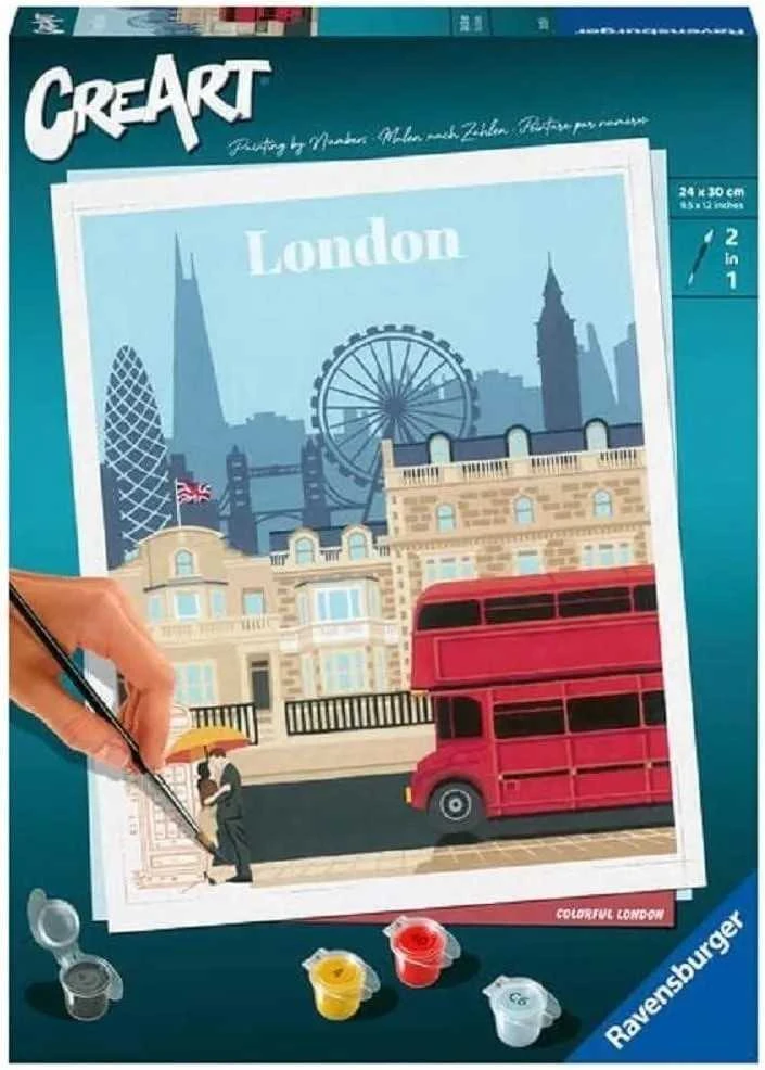Tapymas pagal skaičius London 23525 Ravensburger