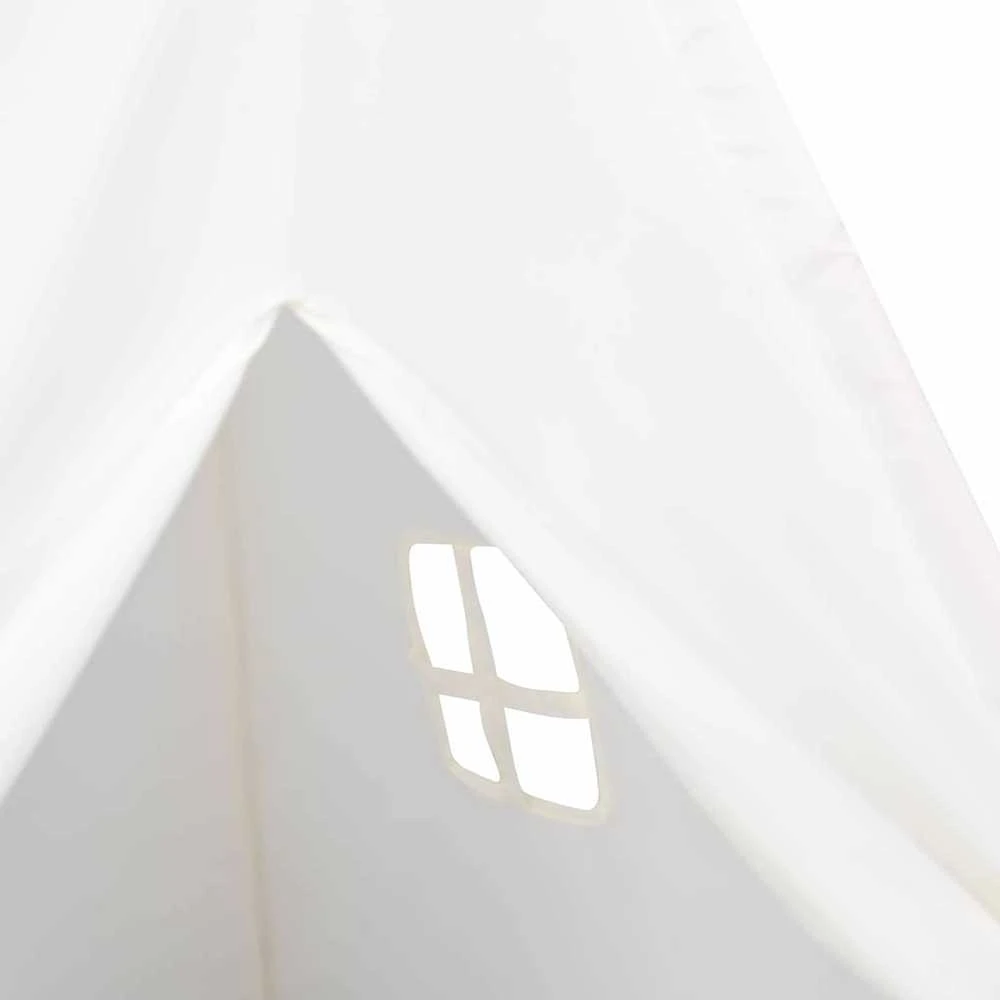 Teepee palapinė Balta 120 x 120 x 150 cm Audinys ir plastikas
