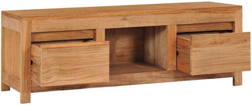 TV staliukas Televizoriaus spintelė, 100x30x35cm, tikmedžio medienos masyvas