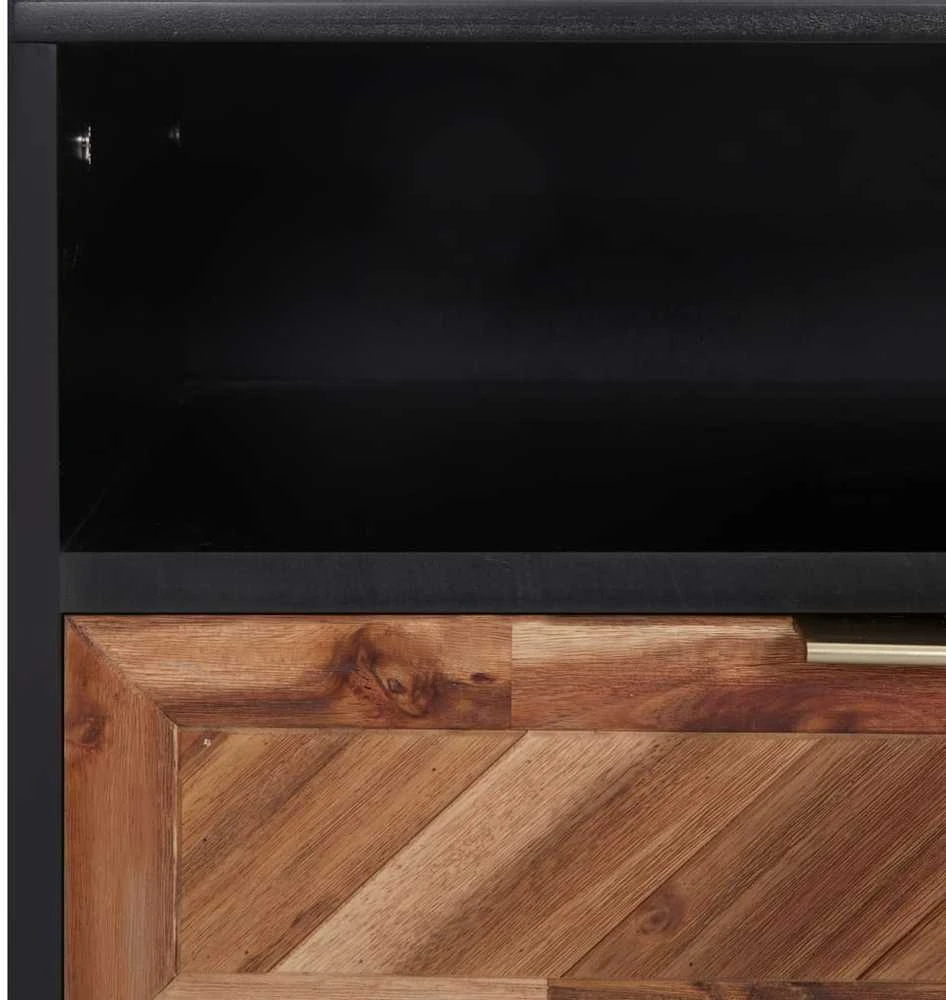TV staliukas Televizoriaus spintelė, 100x35x45cm, akacijos masyvas ir MDF