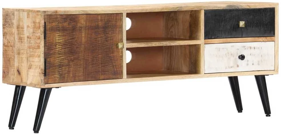 TV staliukas Televizoriaus spintelė, 115x30x47cm, mango medienos masyvas