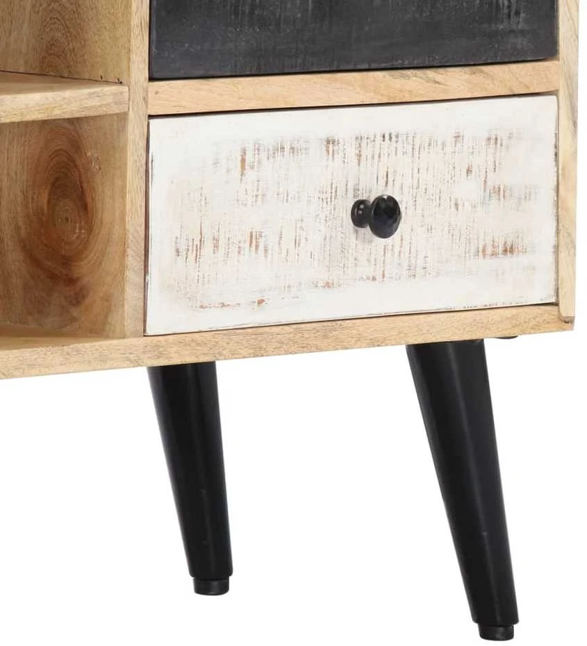 TV staliukas Televizoriaus spintelė, 115x30x47cm, mango medienos masyvas