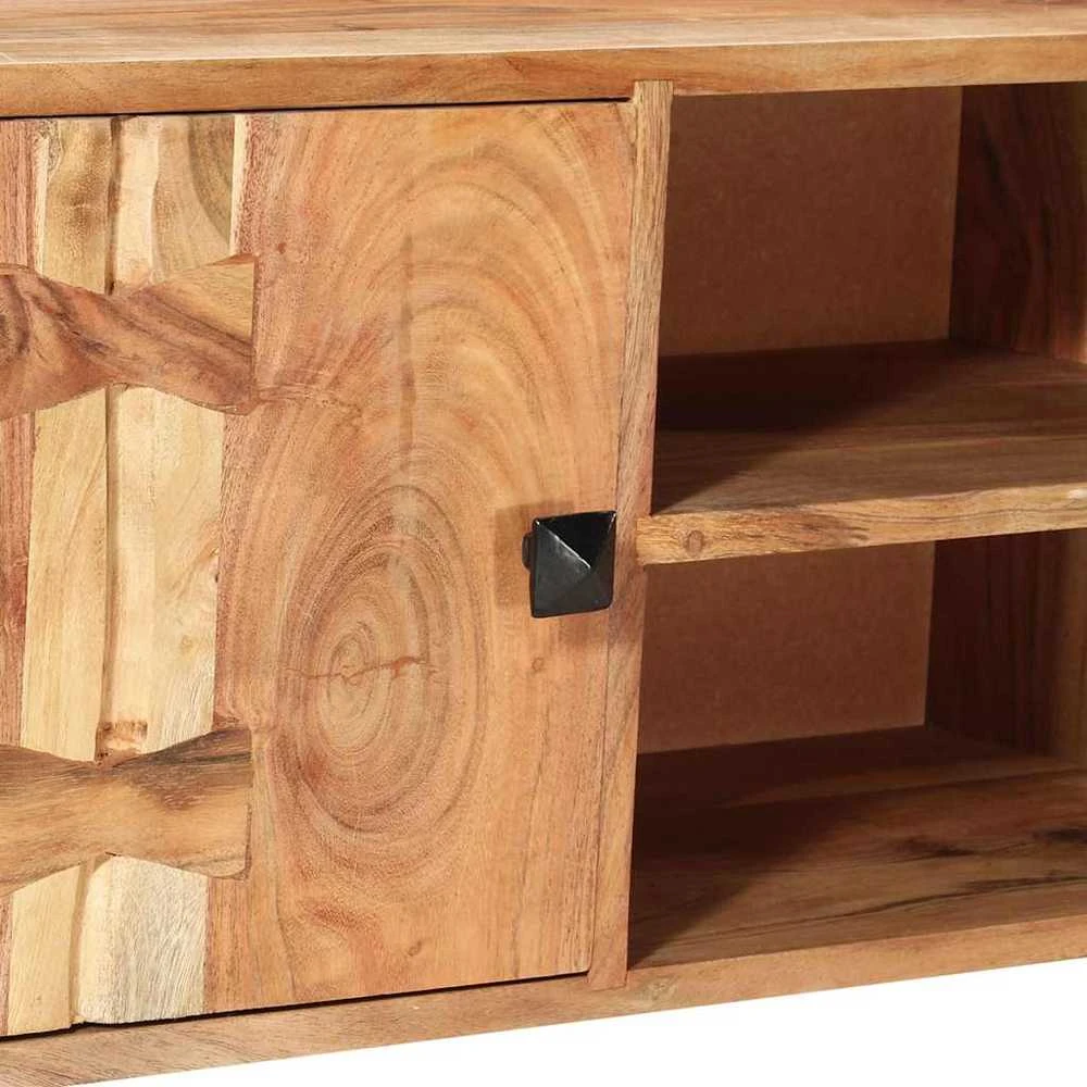 TV staliukas Televizoriaus spintelė, 118x30x45cm, akacijos medienos masyvas