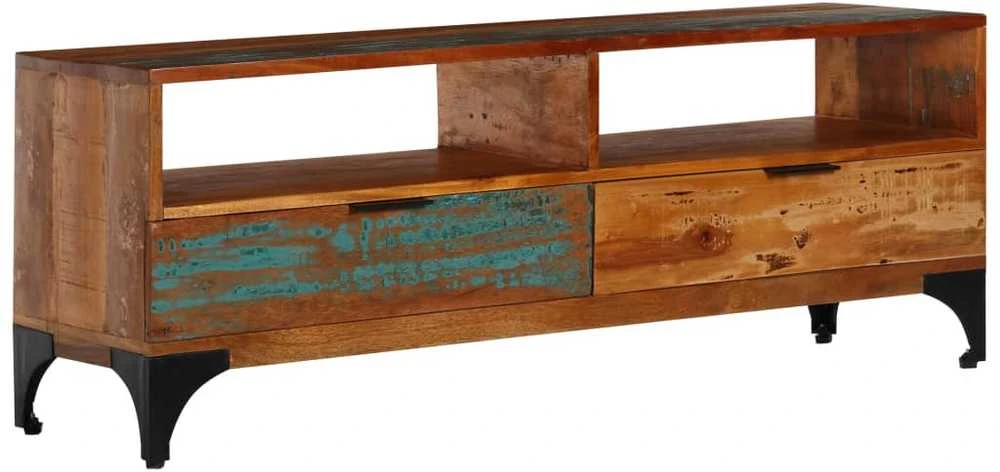 TV staliukas Televizoriaus spintelė, 118x35x45cm, perdirbtos med. masyvas