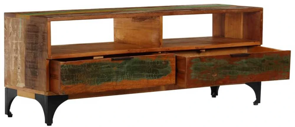 TV staliukas Televizoriaus spintelė, 118x35x45cm, perdirbtos med. masyvas